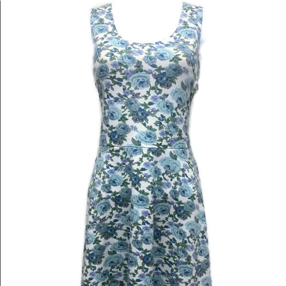 TOMS Ware Floral Print Fit Flare Sleeveless Dress